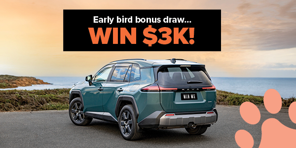 Buy early, double your chances to win big.