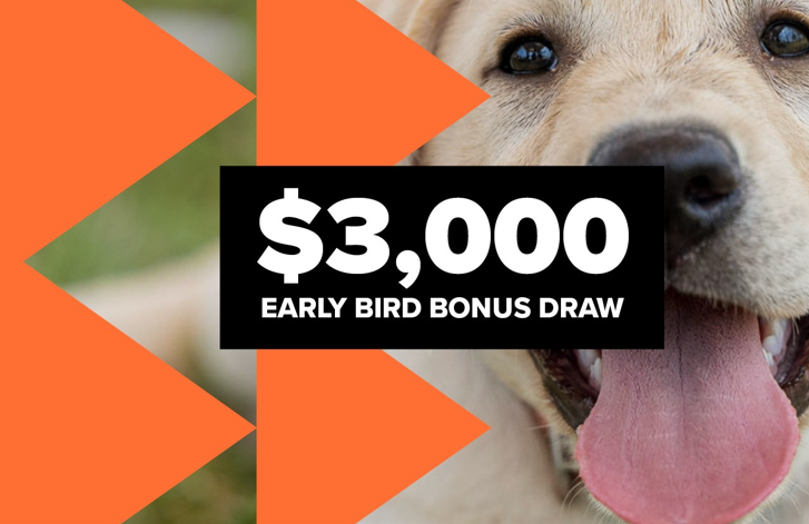 Early tickets? Extra wins!